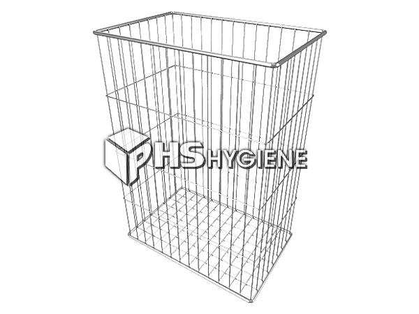 industrial open sides wire paper waste basket